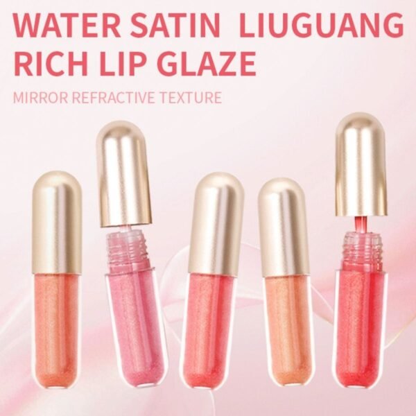 hydrating lip gloss satin shine, lightweight 5 colors