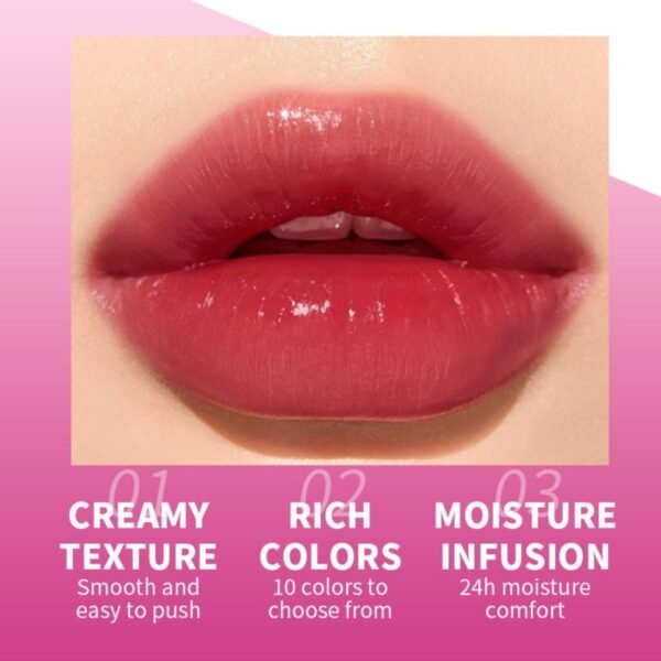 hydrating cream lipstick 10 rich shades, smudge proof & lightweight