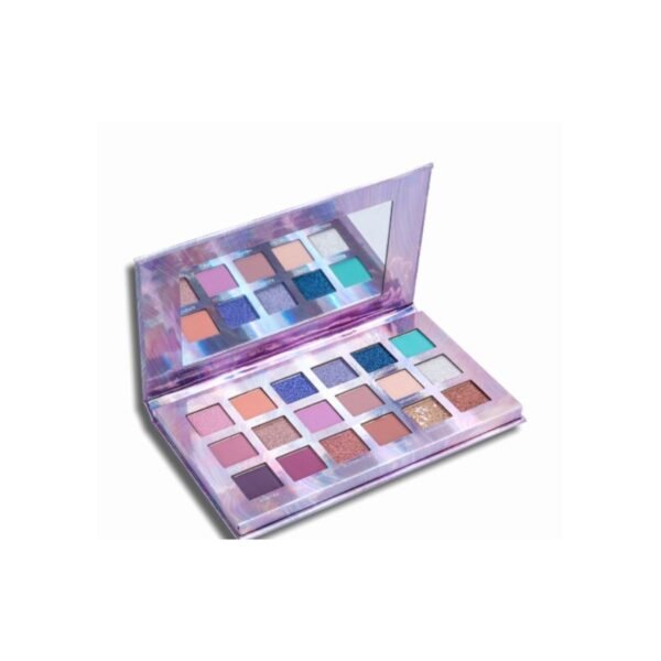 pro 18 color eyeshadow palette waterproof matte & shimmer