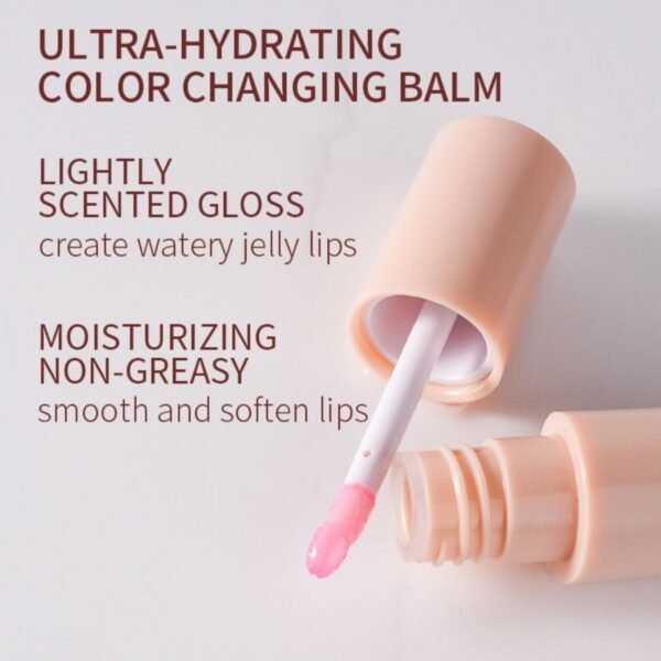 ph adaptive lip oil watery jelly gloss, non greasy hydration