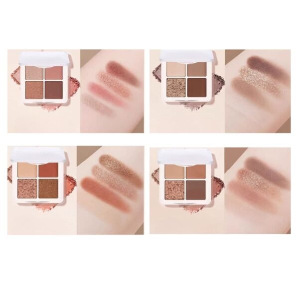 4 color eyeshadow palette – silky, longwear, waterproof
