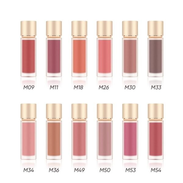 12 color matte liquid lipstick – transfer proof & lightweight