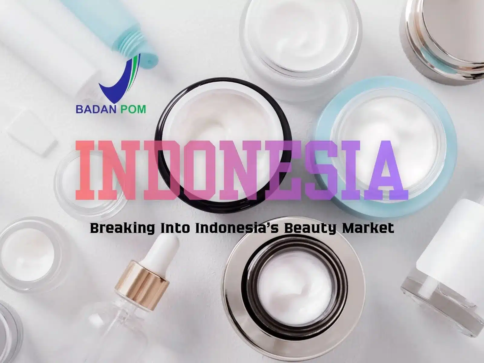 Tiara Beauty cosmetics products displayed for the Southeast Asia private label market